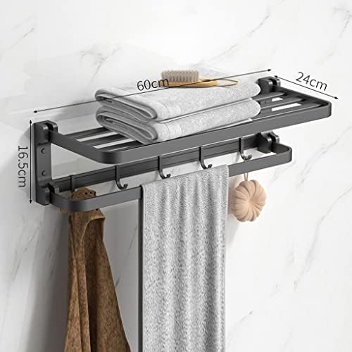 Wall-Mounted Aluminum Towel Holder Modern Stylish
