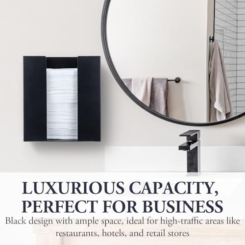 MyGift Matte Black Commercial Paper Towel Holder