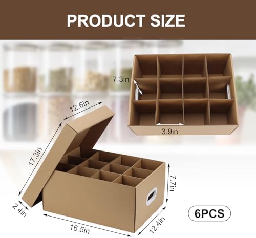 6 Pcs Mason Jar Storage Box