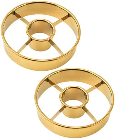 4-Piece Gold Cutters for Doughnut Baking