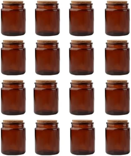 Danmu 6oz Glass Jars with Lids for Candle MakingWeddingsBaby Showers More