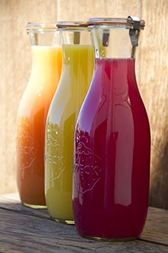 Set of Six 115oz Rounded Cylindrical Jars for Canning