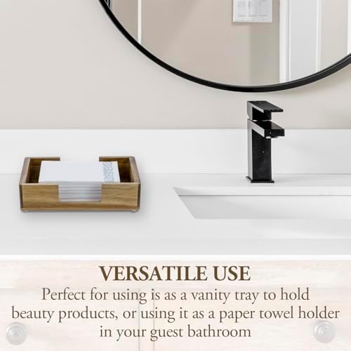 Premium Acacia Wood Hand Towel Holder