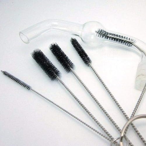 5Pcs Black Straw Cleaner Brush Set