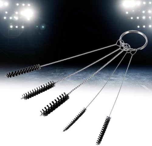5Pcs Black Straw Cleaner Brush Set