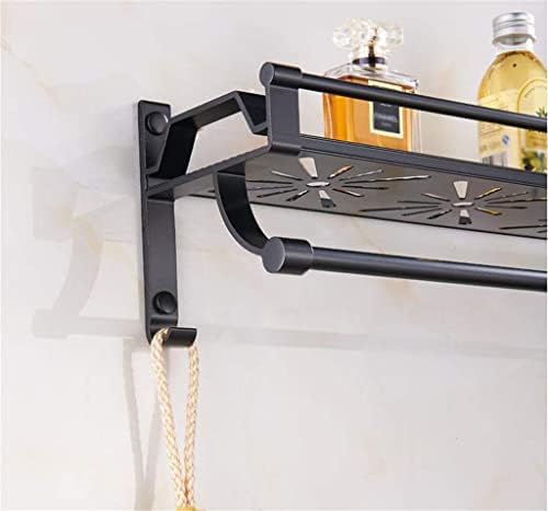 Proven 2-Tier Aluminum Towel Holder Space-Saving Rust-Resistant