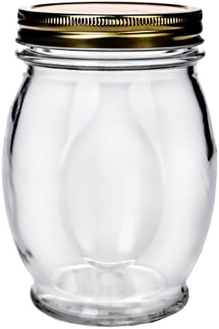 Rustic Glass Canning Jars Set of 6