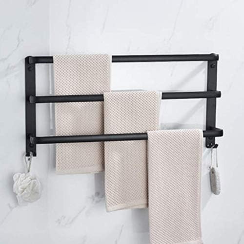 Towel Rack Holder Wall-Mounted Aluminum Towel Bar Durable Easy to Clean