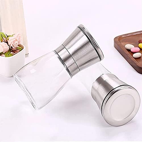 Refillable Black Pepper Salt Pepper Grinder Set Stainless Steel Heavy Duty