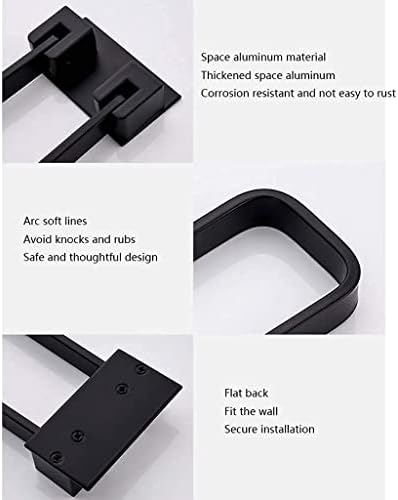Sturdy Multifunctional Bathroom Towel Rack Wall-Mounted Easily Stash Towels More