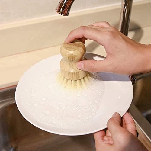 Geuxe Bamboo Dish Brush Set of 4