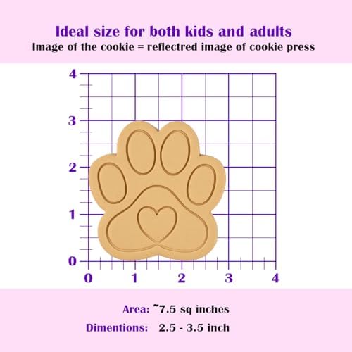 Heart Paw Cookie Cutter - Animal Series - Dishwasher Safe