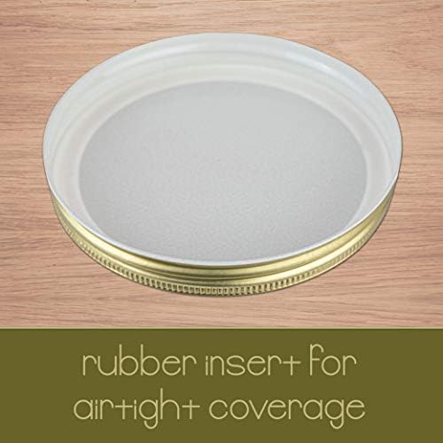 6-Piece Glass Mason Jars with Airtight lids