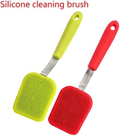 Safe and Durable Silicone Pot Brush for Kitchen Cleaning