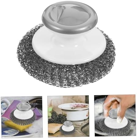 IMIKEYA 5pcs Stainless Steel Cleaning Ball Eraser Mop Skirting Board Cleaner