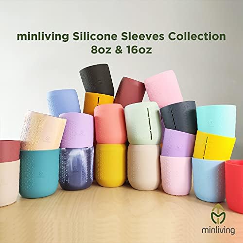 Grip-safe silicone covers for regular mouth 16oz jars