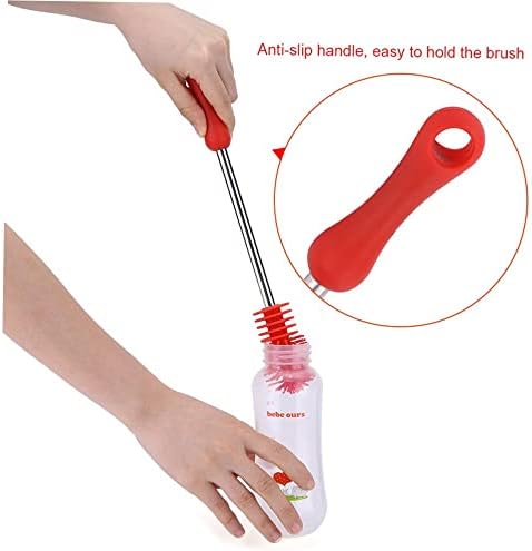 SowinkelFlexible Silicone Bottle Brush - Kitchen Cleaning Made Easy