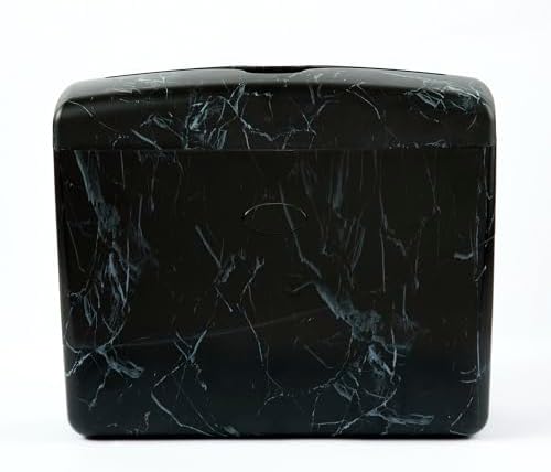 Stylish Countertop Dispenser for Paper Towels Black Marble Design
