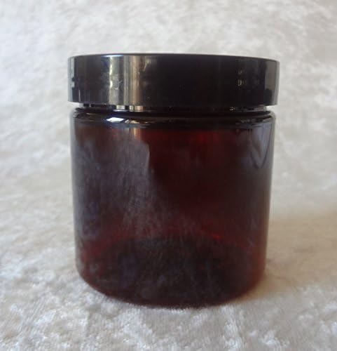Nakpunar 4oz 6 pack Amber Brown Plastic Jars Set