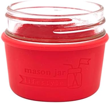2-Pack 4oz Silicone Sleeves Cherry Red - Double Insulated Safe Multi-Purpose