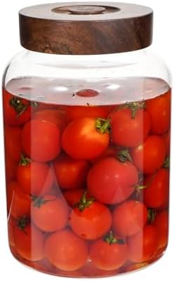 Wide Mouth Glass Jars for Fermenting Preserving 60oz Capacity