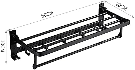 FOLDABLE BLACK TOWEL STAND