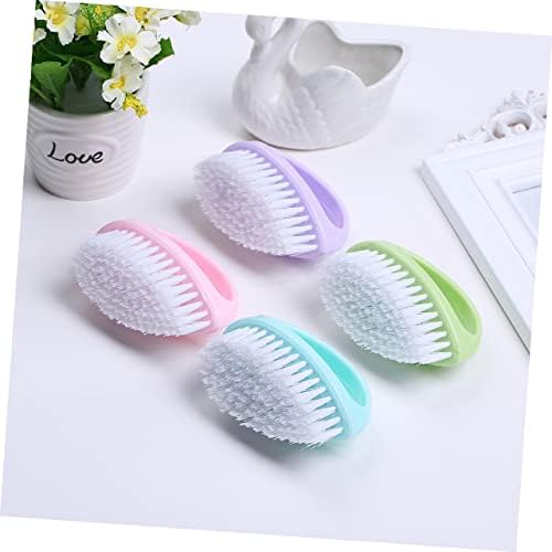 Didiseaon 4pcs Bristle Laundry Scrubbing Brushes Set Anti-Slip Cleaning Tools