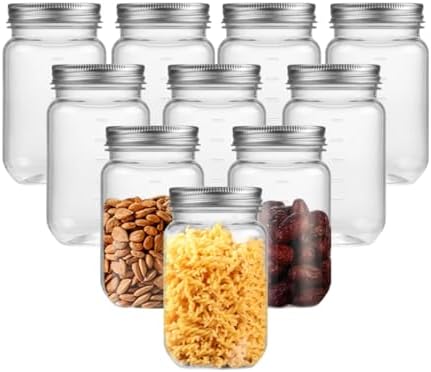 Naivees Clear Mason Jars