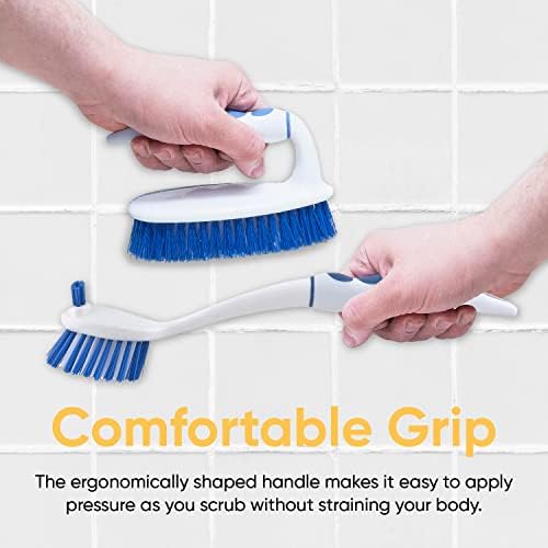Superio Deep Cleaning Brush Set Durable Dual-Sided Scrub brushes