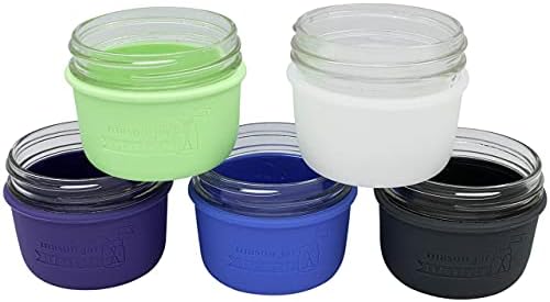 Wide Mouth Half Pint 8oz Silicone Sleeves for Kerr Jars 2 Pack
