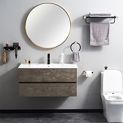 Stylish Copper Towel Bar Holder Black Gold Bathroom Space Saver