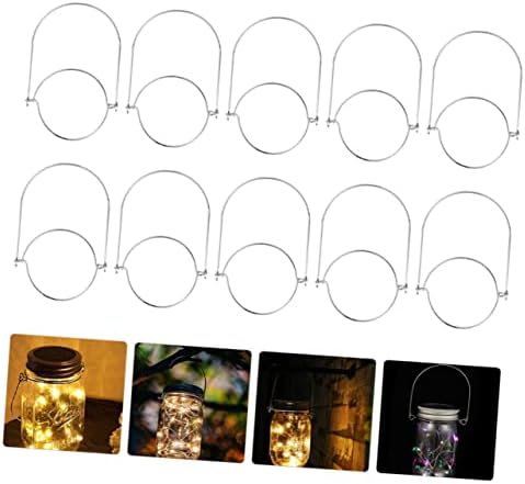 Stainless Steel Mason Jar Hangers 10-Piece Set