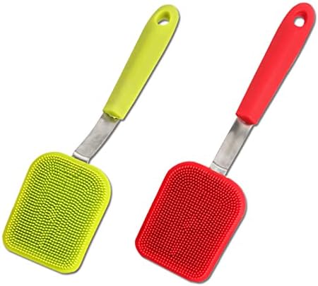 Safe and Durable Silicone Pot Brush for Kitchen Cleaning