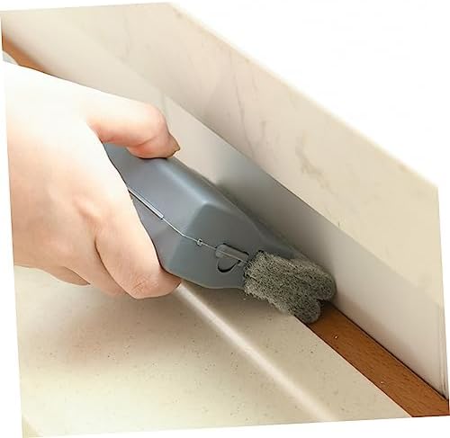 SKISUNO Window Groove Cleaning Brush Set 3pcs Grey Brush