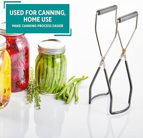 Mirro Jar Lifter Extra Large Black Efficient Secure Canning Tool