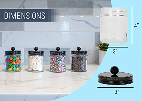 4-Piece Glass Jar Set