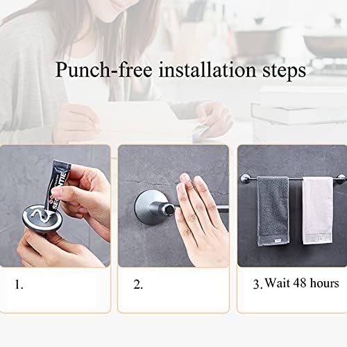 Effortless Towel Storage Rust-Resistant Wall-Mounted Towel Rail