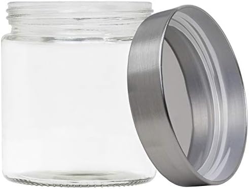 Blue Donuts Classic Square 50 Oz BPA Free Glass Jars with Airtight Lids