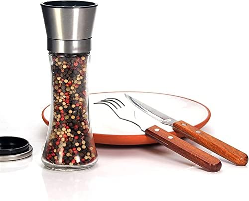 Stylish 2-Piece Salt Pepper Grinder Set