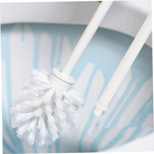 Angoily 4-Pack Plastic Long Handle Toilet Brush Replacement