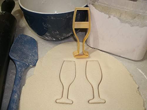 Elegant Champagne Glass Cookie Cutter USA Made Safe Durable
