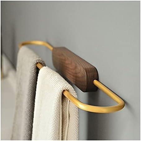 BOCbco Wood brushes gold towel rail