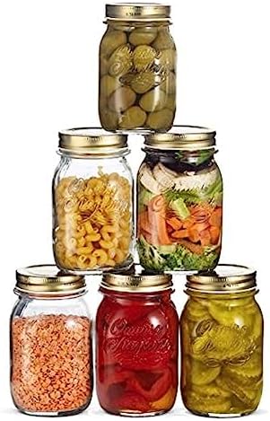 Bormioli Roccan Quattro 6-Piece Glass Jar Set