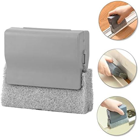 SKISUNO Window Groove Cleaning Brush Set 3pcs Grey Brush
