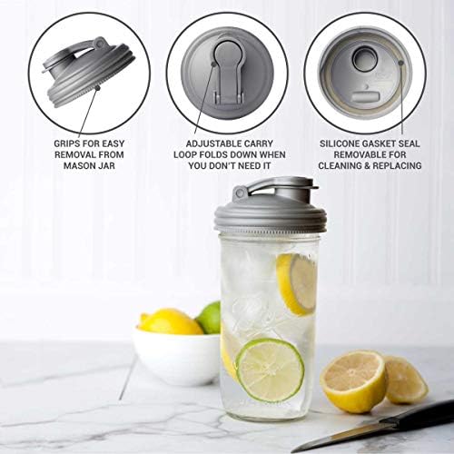 ReCAP Zero Waste Kit for Mason Jars Made in USA Leak-Proof