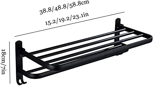LUCEAE Aluminum Towel Rail Space-Saving Rustproof