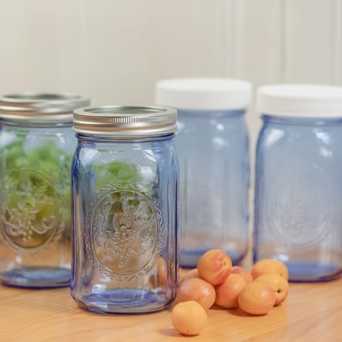 6-Pack Mason Jars with Airtight Lids for Canning