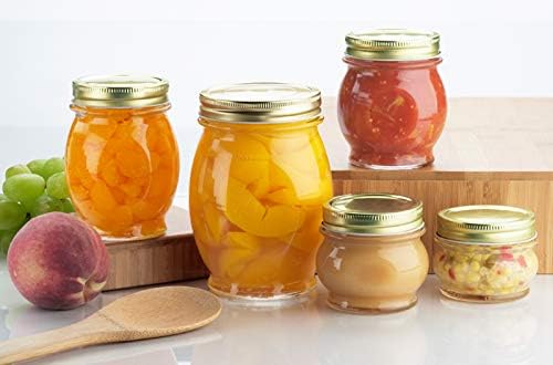 Rustic Glass Canning Jars Set of 6