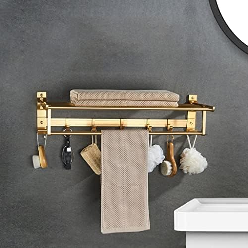 Space Aluminum Gold Bathroom Towel Rack