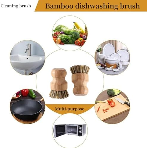 Eco-Friendly Kitchen Wooden Dishbrush Set for Easy and Effective Cleaning